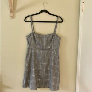 Plaid mini dress